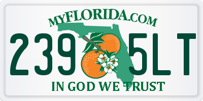 FL license plate 2395LT
