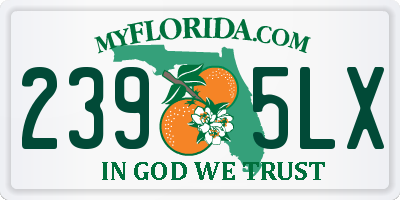 FL license plate 2395LX