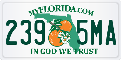 FL license plate 2395MA