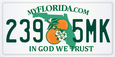 FL license plate 2395MK