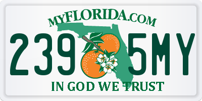 FL license plate 2395MY