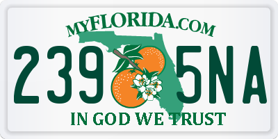 FL license plate 2395NA