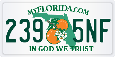 FL license plate 2395NF