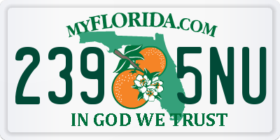 FL license plate 2395NU