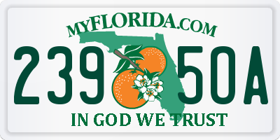FL license plate 2395OA