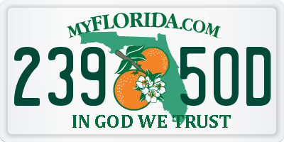 FL license plate 2395OD