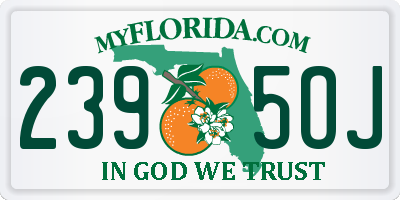 FL license plate 2395OJ