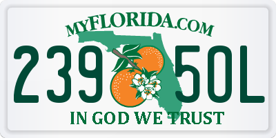 FL license plate 2395OL