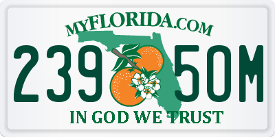 FL license plate 2395OM