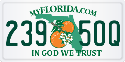 FL license plate 2395OQ