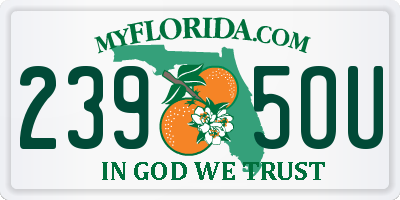 FL license plate 2395OU