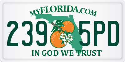 FL license plate 2395PD