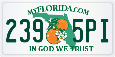 FL license plate 2395PI