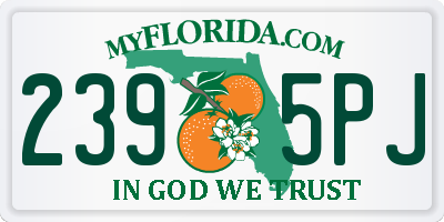 FL license plate 2395PJ