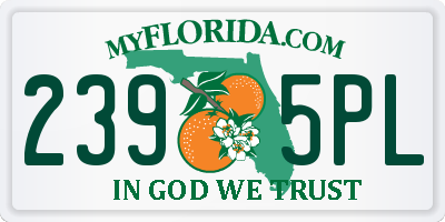 FL license plate 2395PL