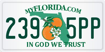 FL license plate 2395PP