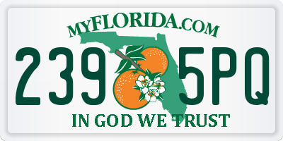 FL license plate 2395PQ