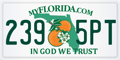 FL license plate 2395PT