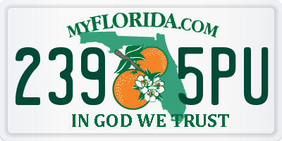 FL license plate 2395PU