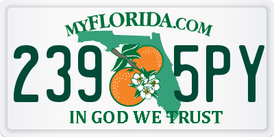 FL license plate 2395PY
