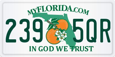 FL license plate 2395QR