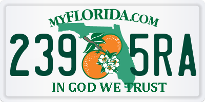 FL license plate 2395RA