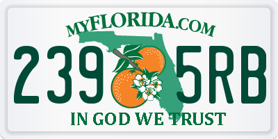 FL license plate 2395RB