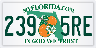 FL license plate 2395RE
