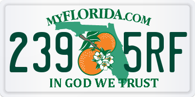 FL license plate 2395RF