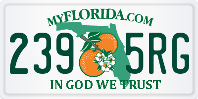 FL license plate 2395RG