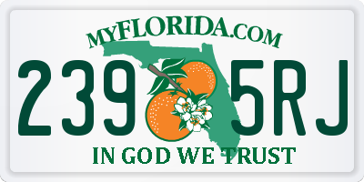 FL license plate 2395RJ