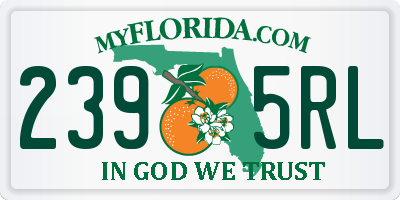 FL license plate 2395RL