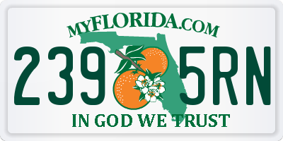FL license plate 2395RN