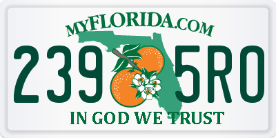 FL license plate 2395RO