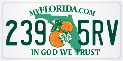 FL license plate 2395RV