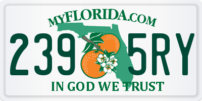 FL license plate 2395RY