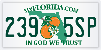FL license plate 2395SP