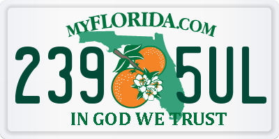 FL license plate 2395UL