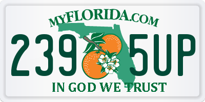 FL license plate 2395UP