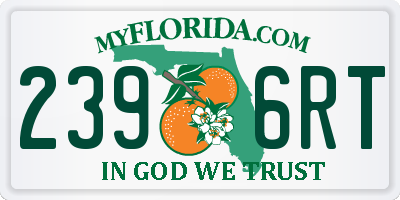 FL license plate 2396RT