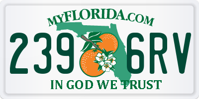 FL license plate 2396RV