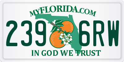 FL license plate 2396RW