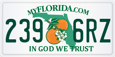 FL license plate 2396RZ