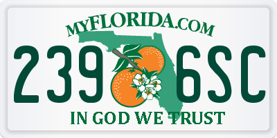 FL license plate 2396SC