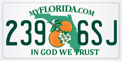 FL license plate 2396SJ