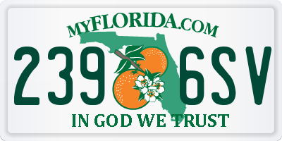 FL license plate 2396SV