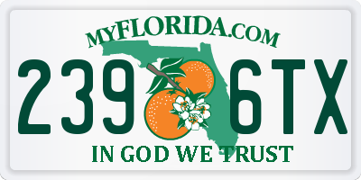 FL license plate 2396TX