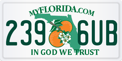 FL license plate 2396UB