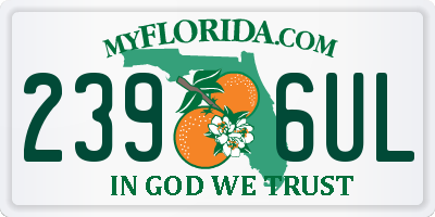 FL license plate 2396UL