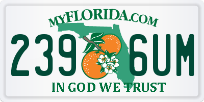 FL license plate 2396UM
